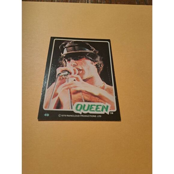 Vintage 1979 Raincloud Productions Queen Trading Card #49 Rock Band Memorabilia - Picture 2 of 3